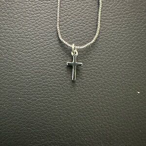 Silver Cross Pendant Necklace